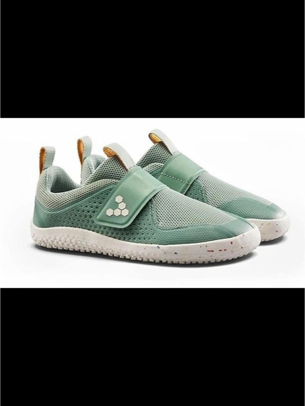 Vivobarefoot Primus Sport III Green & White Velcro Sneakers